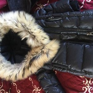 Mackage mini coat for size two black